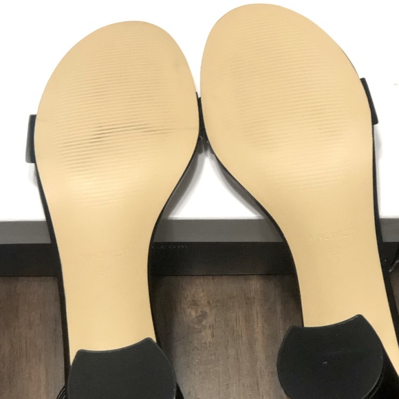 Nine West Black Strap Sandy3 Sandals block heel 9M- NEW - Picture 4 of 7